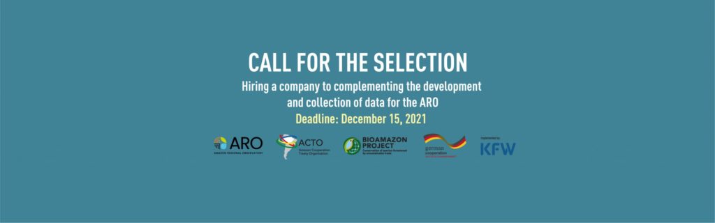 ACTO opens the selection process for hiring a company to complementing the development and collection of data for the Amazon Regional Observatory