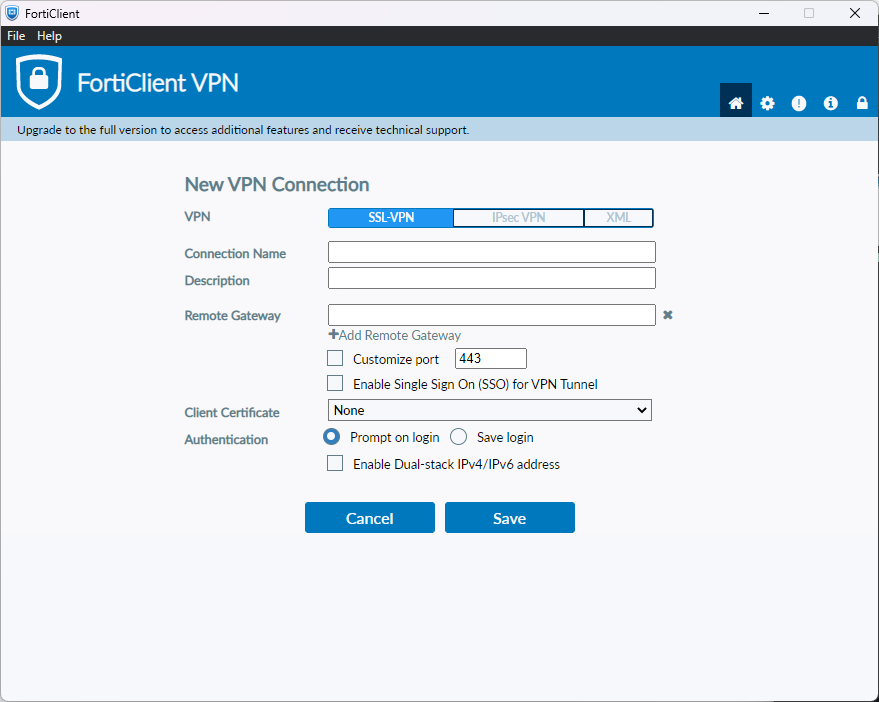 Client VPN Config Blank